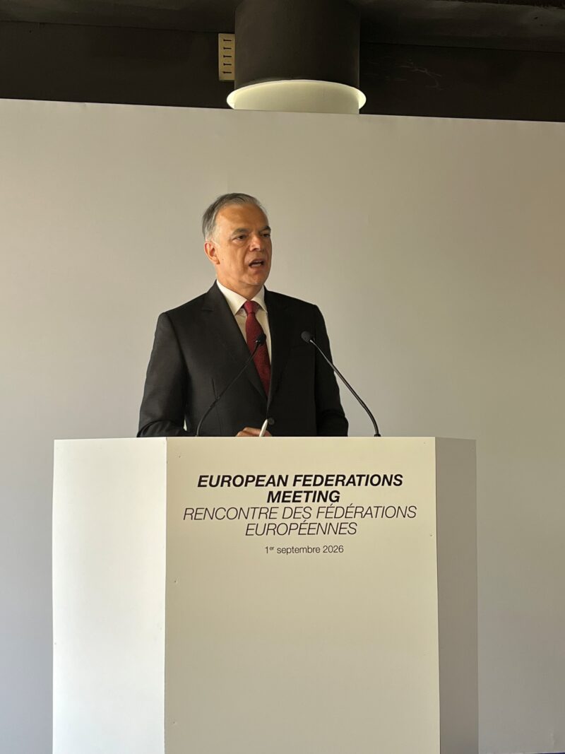 Praesident Euratex Mario Jorge Machado