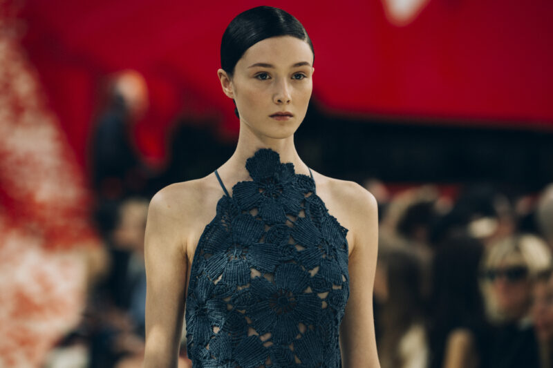 Swiss Textiles Akris Alcantara Denimblu