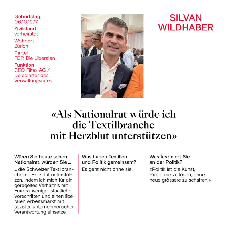 Swiss Textile Parlamentswahlen23 Steckbrief Wildhaber