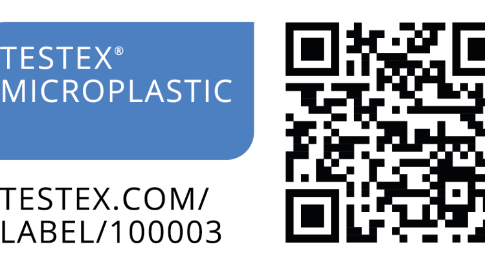 TESTEX MICROPLASTIC label URL QR