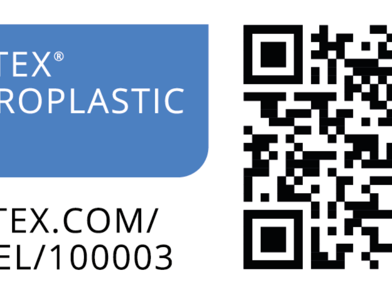 TESTEX MICROPLASTIC label URL QR